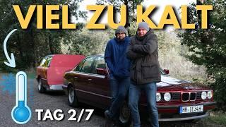 Dumme Idee: bei 6 Grad im Auto schlafen! | 2.200 km Roadtrip mit 1,5 BMW | Folge 2