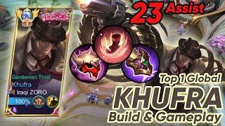 Unpredictable Movement !! Perfect Roam Rotation | Top 1 Global Khufra Gameplay | Build and Gameplay