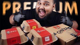 introducing KFC PREMIUM BURGER collection NASHVILLE TANDOORI LOADED CHEESE | sri lankan food | chama