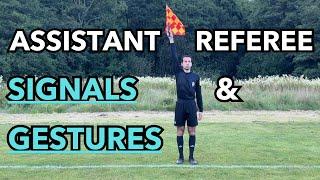 Football (soccer) Assistant Referee Signals & Gestures Guide