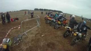 GoProHD crf250r iken hare and hounds Enduro 1st lap & start (06/03/11)