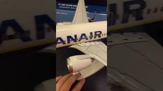 Unboxing Ryanair Boeing 737 max 8 model on a Ryanair plane #aviation #flight #avgeeks #plane #model