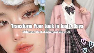 How to GLOWUP fast in just 7 days / Glowup before school ultimate guide  #glowup