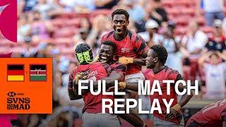 Bringing the Kenyan flair to Madrid | Germany v Kenya | Men's Playoff Qualifier | HSBC Madrid Sevens