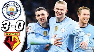 Manchester City vs Watford 3-0 - All Goals & Highlights - 2024