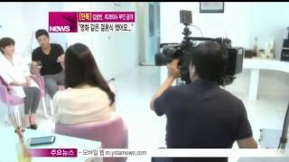 생방송 스타뉴스 - [Y-STAR] Kim Sungmin & Lee Hanna interview [단독] 김성민이 미모의 치과의사인 아내 공개