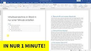 Inhaltsverzeichnis erstellen in 1 Minute – Word-Tutorial