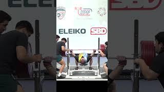 World Record Bench Press Equipped with 346.5 kg by Kostiantyn Musiienko UKR in 105kg class