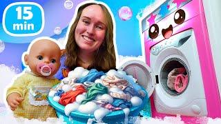 Lana und Baby Born Kompilation. Puppen Videos für Kinder - 2 Folgen am Stück. Baby Puppen