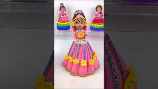 Satisfying DIY Miniature Dress Making For Cute Doll With Playdough Clay | Miniature Clay Art