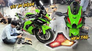 apni NINJA ZX10R Modified in Karol Bagh!! New Products in Market