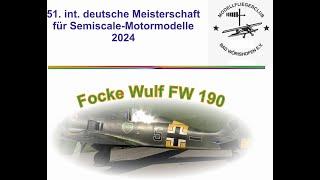 Focke Wulf 190 - Wertungsflug bei der DM 2024 für Semiscale Motorflugmodelle in Bad Wörishofen