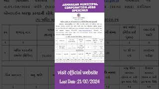 Jamanagar Municipal Corporation Recruitment 2024