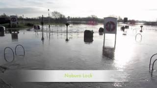 Flooding York, Naburn Lock, Cawood, Leeds 10/12/2011