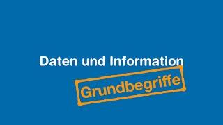 Was sind Daten und Informationen?