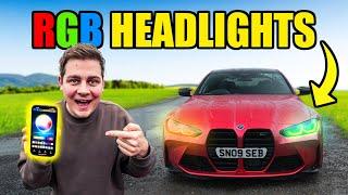 MY BMW M4 GETS COLOUR CHANGING HEADLIGHTS!