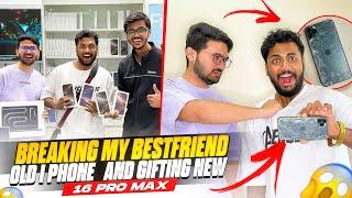 Breaking My Friends I phone 11 Pro max And Gifting 16Pro max & 300000 rs Macbook pro M4 Chip 1 TB