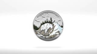 $20 Fine Silver Coin - Landscape Illusion - Mountain Goat