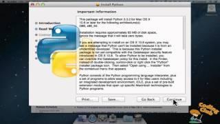 Python3: Mac OS installation