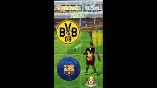 Football strike Borussia Dortmund vs FC Barcelona