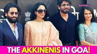 Sobhita Dhulipala Joins Soon-To-Be In Laws Nagarjuna Akkineni, Amala & Naga Chaitanya At IFFI; WATCH