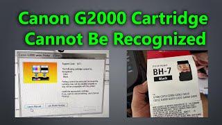 Canon G2000 Cartridge not Recognized II Canon G2000 Printer All Light Blinking Solution 100% Solve