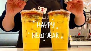 (Eng)‍️Happy New Year‍️/ What kind of drink is it~?/ cafe vlog / asmr