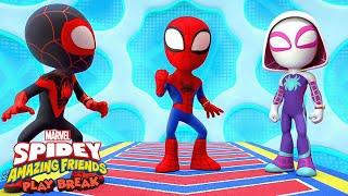 Marvel's Spidey and his Amazing Friends Brain Break Game | NEW | Obstacle Course |@disneyjr​