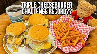 Judy's Triple Cheeseburger Combo Meal Challenge Record in Jasper, Missouri??