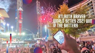 Braves World Series Win At The Battery ATL!