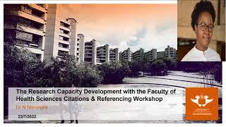 The Research Capacity Development in collaboration with the Faculty of Health Scie