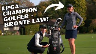 9 holes with LPGA & LET tour winner BRONTE LAW!!