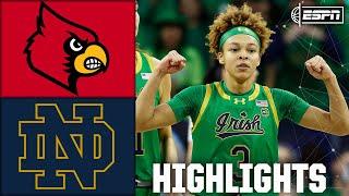 Louisville Cardinals vs. Notre Dame Fighting Irish | Full Game Highlights | ESPN College Basketball