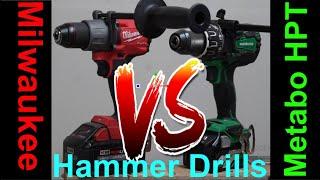 Milwaukee Fuel (2804-20) VS Metabo HPT 36V (DV36A) Hammer Drills