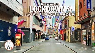 Melbourne CBD: FOURTH LOCKDOWN Walk on a Friday!‍️【4k】