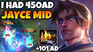 I GOT 450 AD on JAYCE MID. MY Q WAS HITTING FOR OVER 1100