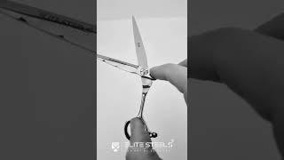 'ICE' by Elite Steels VG-10 masterpiece www.theartofscissors.com #barber #scissors #hairdressing