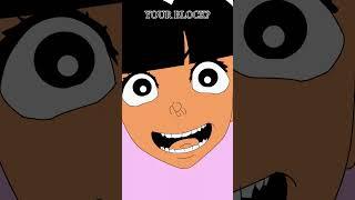 Dora explores the hood #shorts #animation #funny #memes