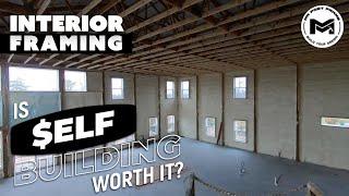 Interior Framing Pt 2 | Ext Walls + Post + Beam | Is Self Building Worth It? | Ep30