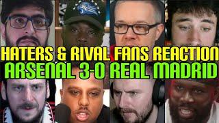 ARSENAL HATERS & RIVAL FANS REACTION TO ARSENAL 3-0 REAL MADRID | FANS CHANNEL