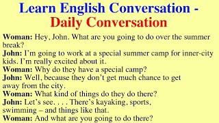 Learn English Conversation - Daily Conversation المحادثة بالانجليزية