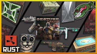 Rust Skins | Gesture Pack, Deep Sea SAR, Harbor Seal SMD, Industry AR, Forest Raiders Small Box #398