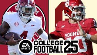 Alabama at Oklahoma - Week 13 Simulation (EA College Football 25)