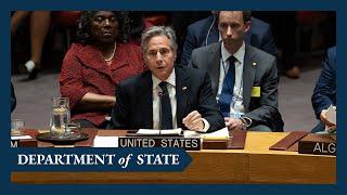 Secretary Blinken participates in a UN Security Council Ministerial Meeting on Ukraine