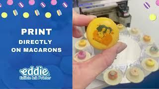 Macaron Printer. Print on macarons and confections with Eddie, The Edible Ink Printer from Primera