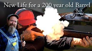 Barrel from the 1700s sees new life thanks to a father, his son, and a gunsmith | Mcinturf Flintlock
