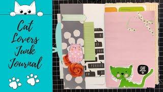 Cat Lover's Modern Junk Journal - Part 2 - Making Signatures and Decorating