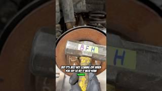 Stuck Rotor? This Trick Will Blow Your Mind! #mechanic