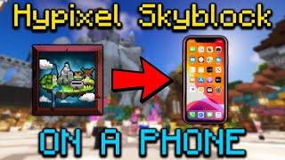 Hypixel Skyblock on a Phone...