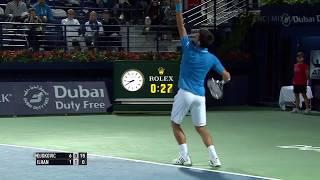 Marsel Ilhan - Novak Djokovic - Return (2015 ATP Dubai Quarterfinal)